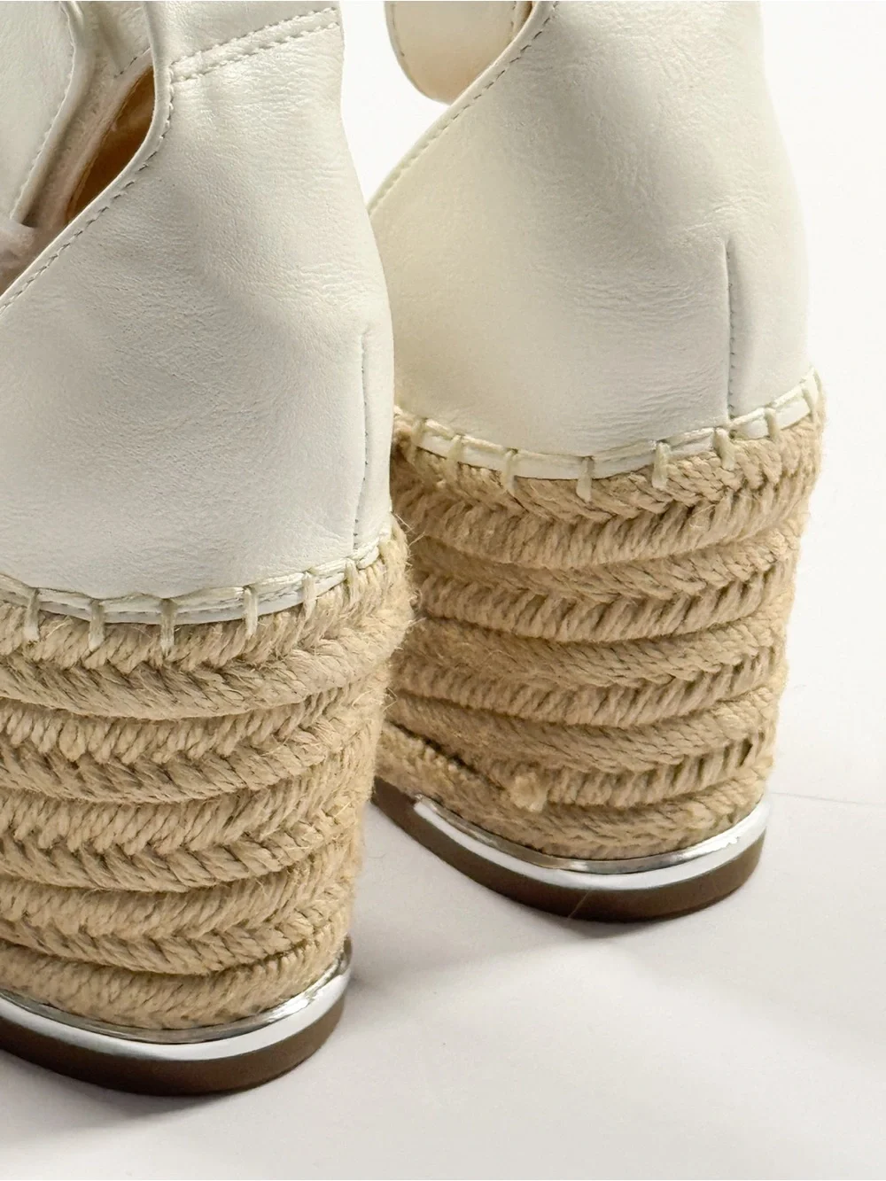 Dream Pairs Women's White Espadrille Ankle-Strap Sandals
